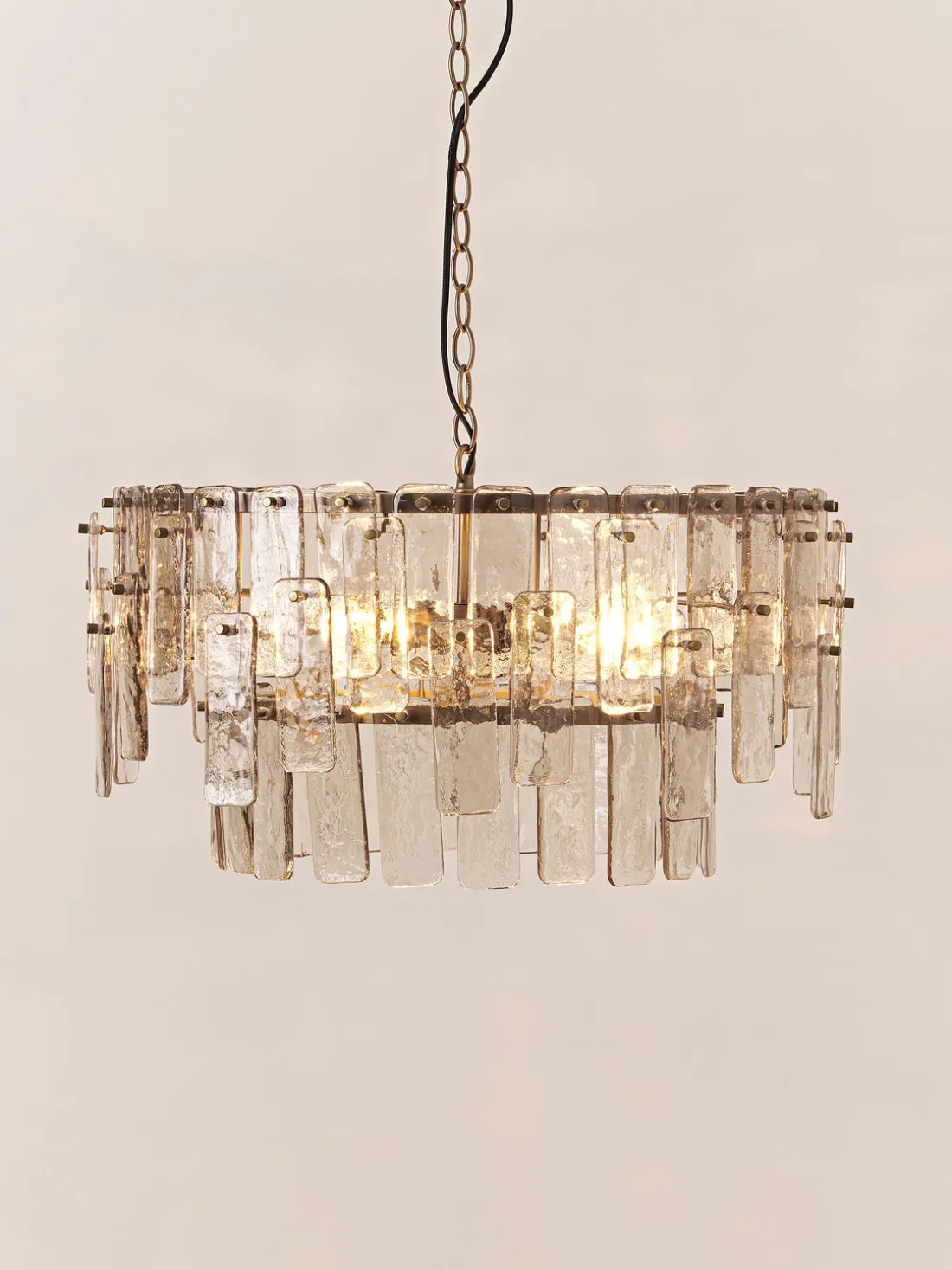 Lámpara de techo grande de vidrio Cersei