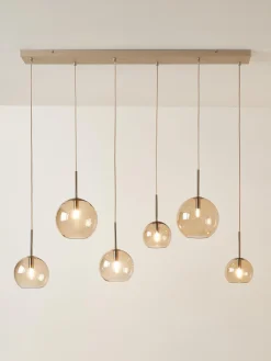 Lámpara de techo grande esferas de vidrio Raquel