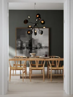 Lámpara de techo grande LED Turno, con discos difusores