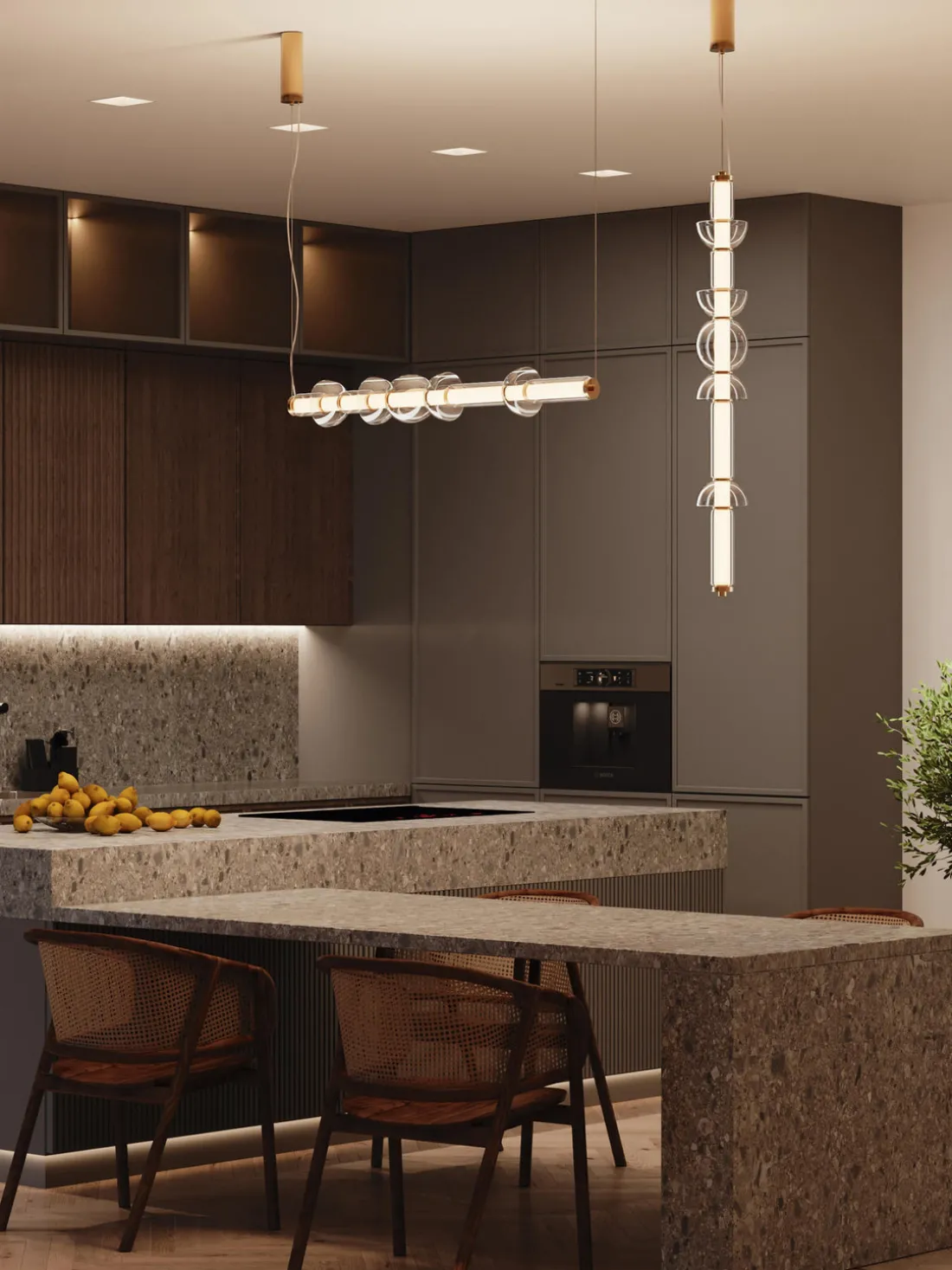 Lámpara de techo LED grande Cosmo