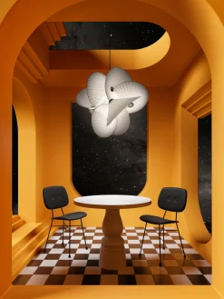 Lámpara de techo LED regulable Serpentine Light