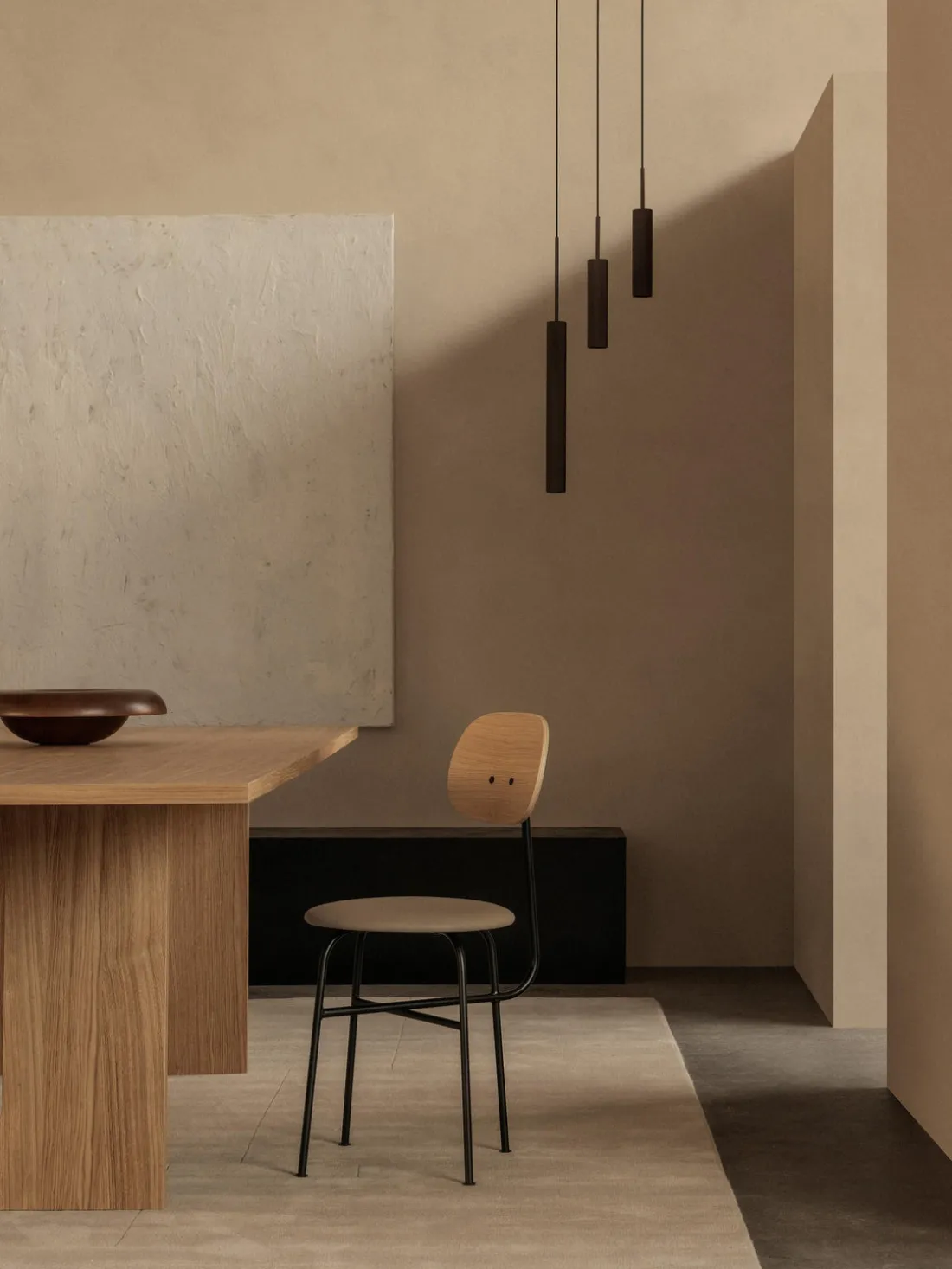 Lámpara de techo pequeña con superficie acanalada Tubulaire, 24 cm