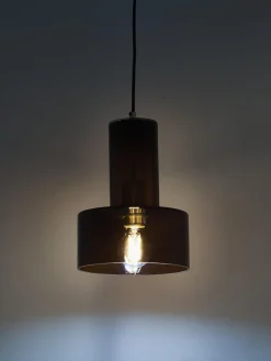 Lámpara de techo pequeña de vidrio Flowy