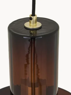 Lámpara de techo pequeña de vidrio Flowy