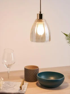 Lámpara de techo pequeña de vidrio Gleaming Gold