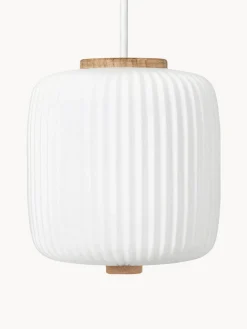 Lámpara de techo pequeña de vidrio opalino soplado EK61