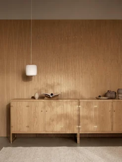 Lámpara de techo pequeña de vidrio opalino soplado EK61