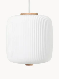 Lámpara de techo pequeña de vidrio opalino soplado EK61