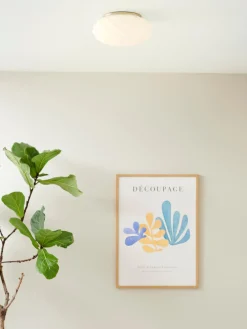 Lámpara de techo soplada Twist, Ø 35 cm