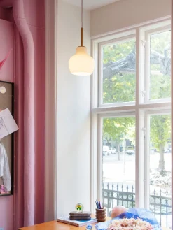 Lámpara de techo soplada VL Ring Crown