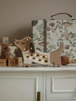 Lámpara infantil LED artesanal regulable Puppy Mini, con función de temporizador