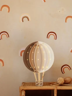 Lámpara infantil LED artesanal regulable Hot Air Baloon, con función de temporizador y control remoto