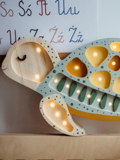 Lámpara infantil LED artesanal regulable con función de temporizador Turtle