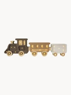 Lámpara infantil LED artesanal regulable Train, con función de temporizador y control remoto