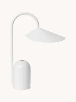 Lámpara LED de mesa pequeña regulable Arum, portátil