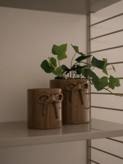 Macetero de cerámica Bow, 14 cm