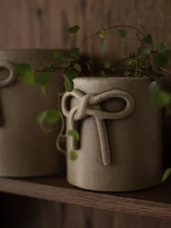 Macetero de cerámica Bow, 11 cm