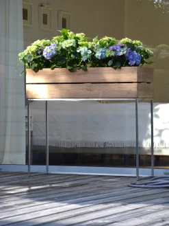 Macetero de madera de teca Mini Garden