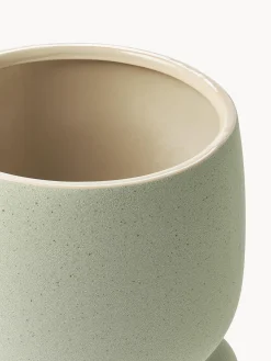 Macetero grande de dolomita Olea, 32 cm