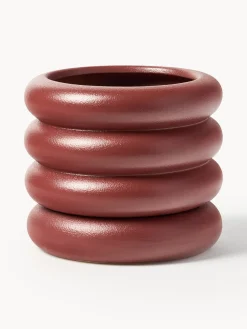 Macetero pequeño de gres Rudi, 16 x 8 cm