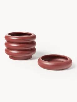 Macetero pequeño de gres Rudi, 16 x 8 cm