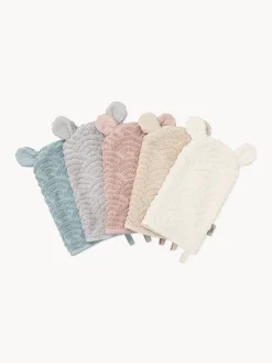 Manopla de baño infantil de algodón Wave