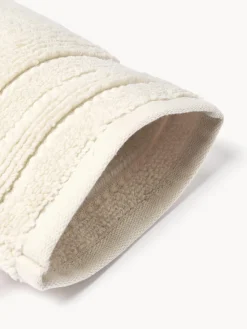 Manoplas de baño con borde a rayas Luxe, 2 uds.