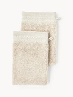 Manoplas de baño de algodón ecológico Premium, 2 uds.