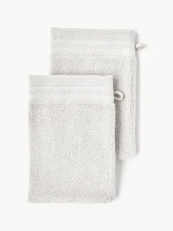 Manoplas de baño de algodón ecológico Premium, 2 uds.