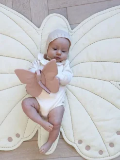Manta de juegos infantil de algodón ecológico Butterfly