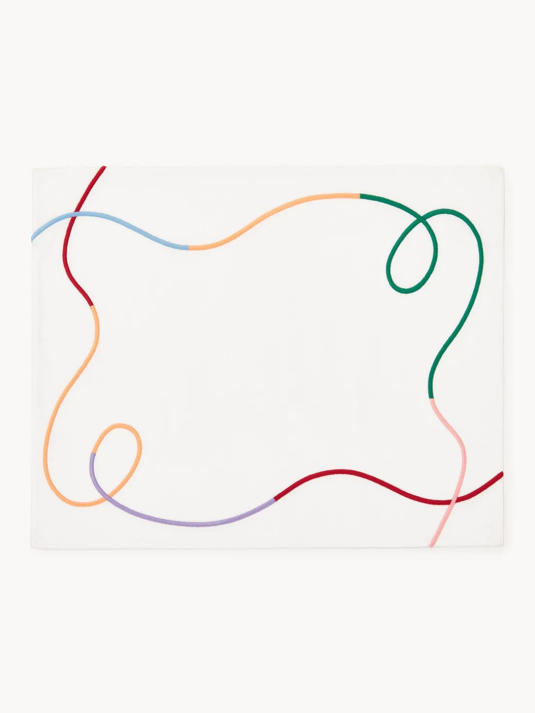 Manteles individuales con bordado abstracto Sue, 2 uds.