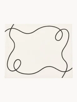 Manteles individuales con bordado abstracto Sue, 2 uds.