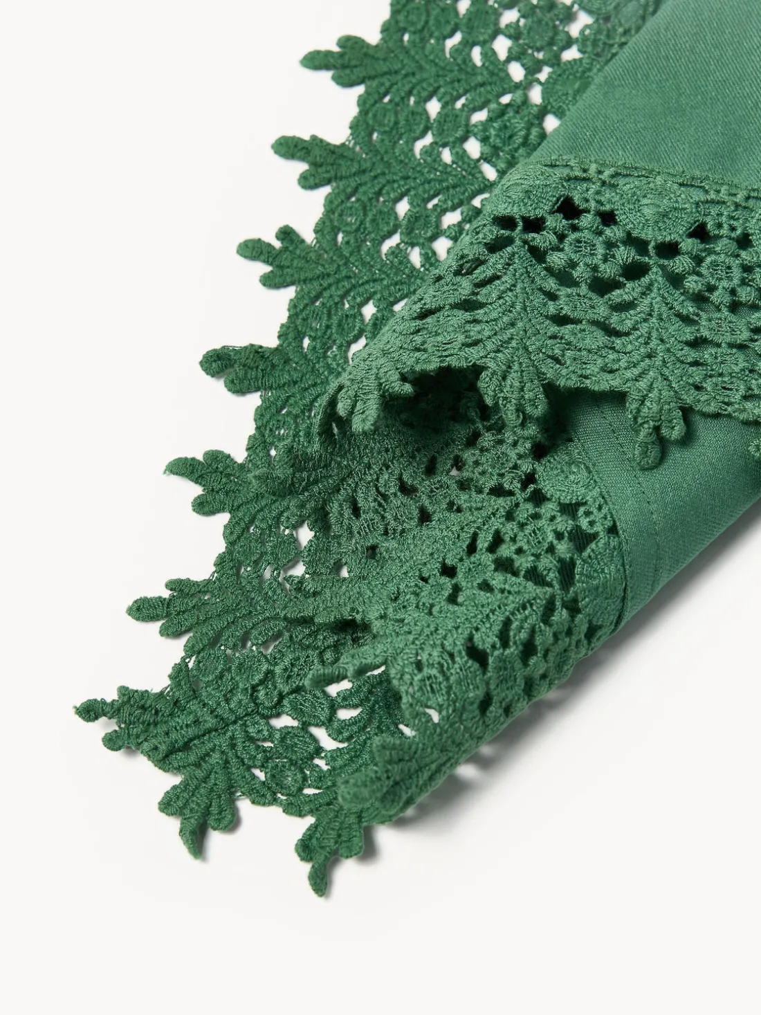 Manteles individuales con ribete de encaje Flavia, 2 uds.