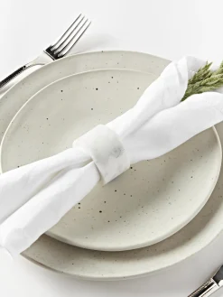 Manteles individuales de lino con vainica Larissa, 2 uds.