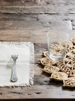 Manteles individuales de algodón Leo, 4 uds.