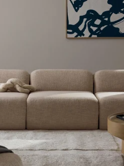 Módulo central en tejido bouclé Wolke