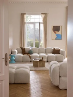 Módulo central en tejido bouclé Tayla