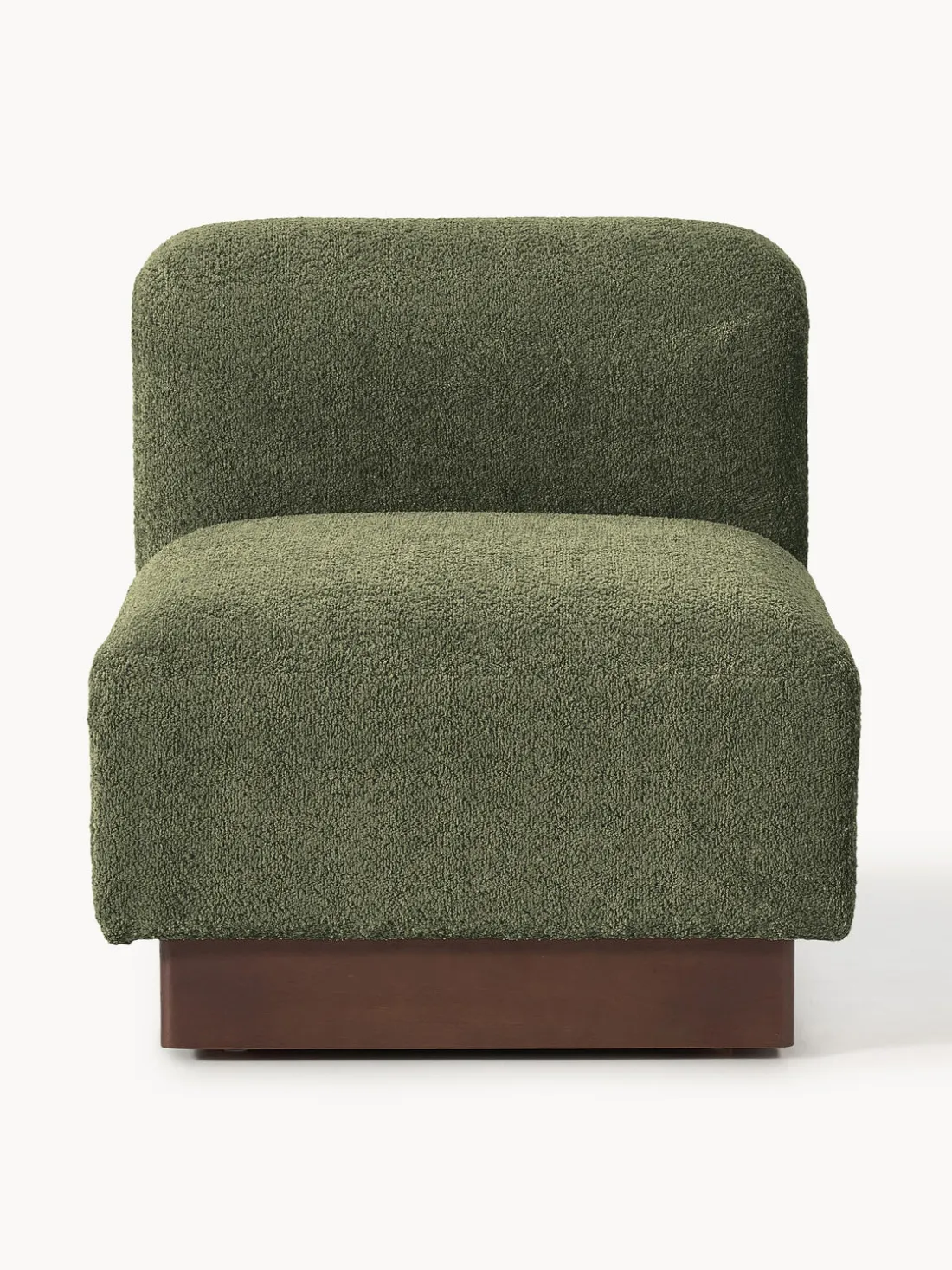 Módulo central sofá de borreguillo bouclé Natalie