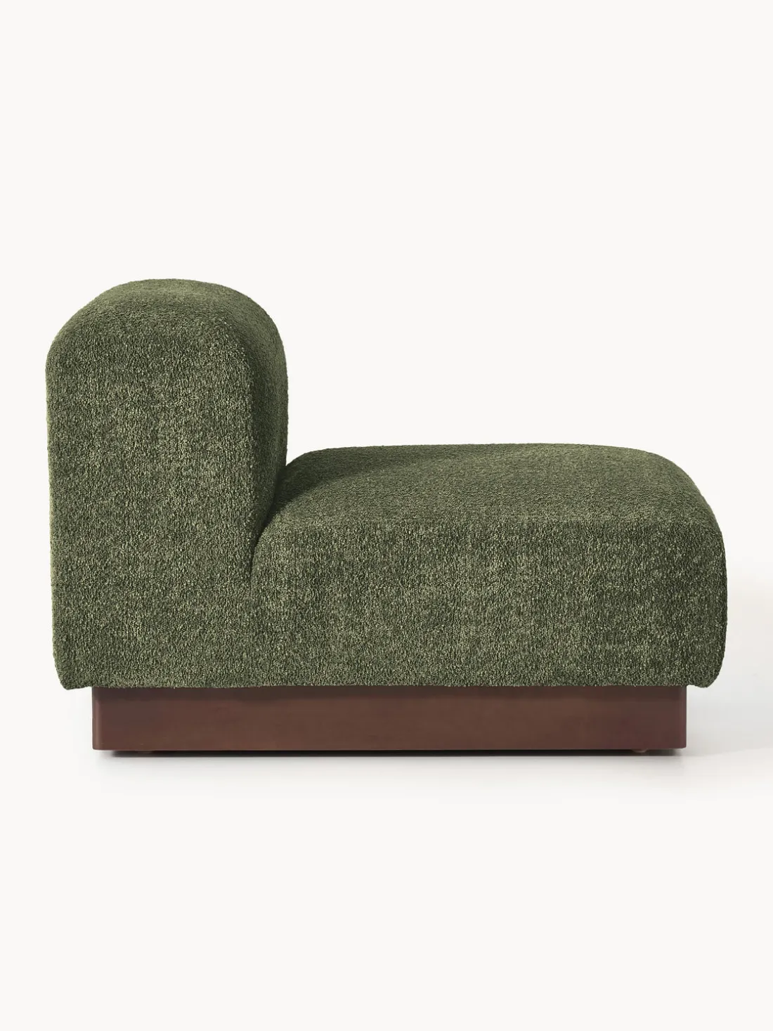 Módulo central sofá de borreguillo bouclé Natalie