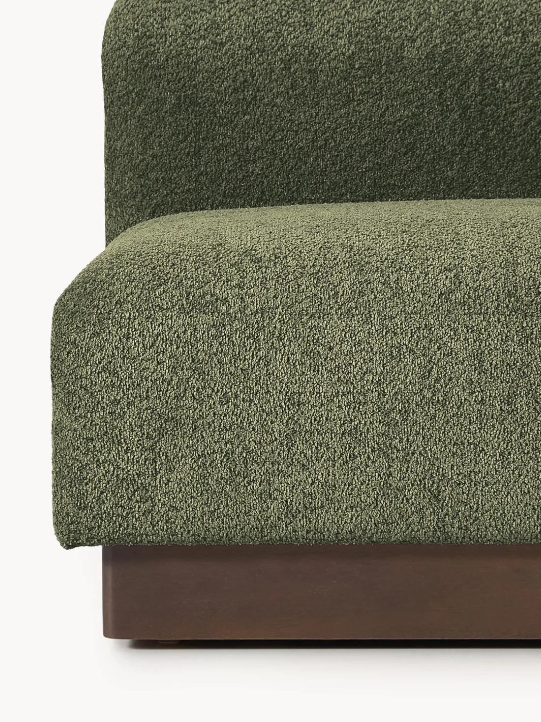 Módulo central sofá de borreguillo bouclé Natalie