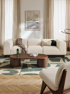 Módulo central sofá de borreguillo bouclé Natalie