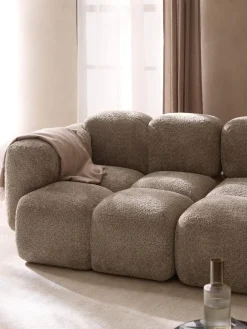 Módulo de esquina de borreguillo bouclé Tayla