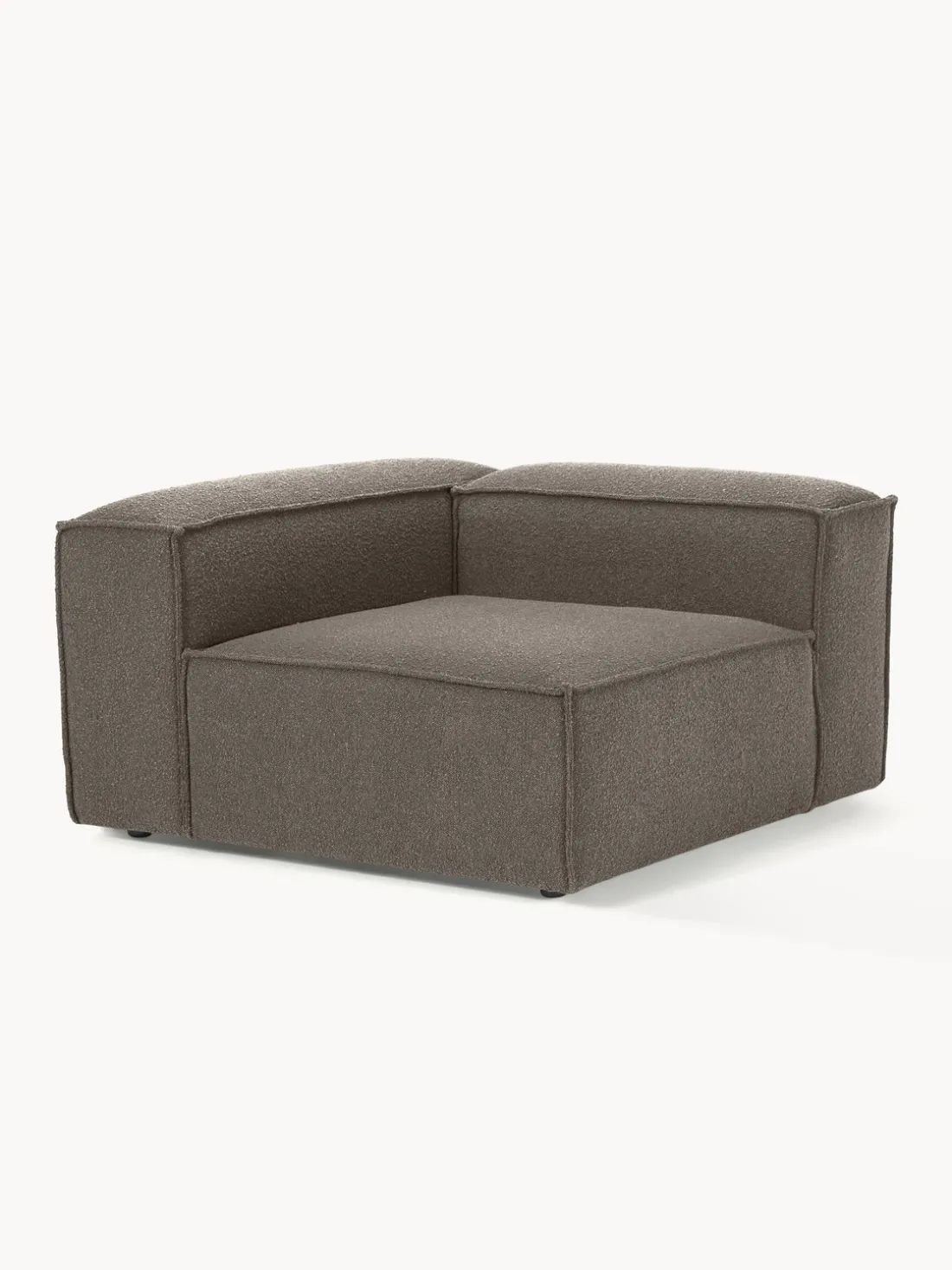 Módulo de esquina en tejido bouclé sofá Lennon