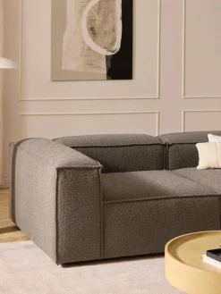 Módulo de esquina en tejido bouclé sofá Lennon