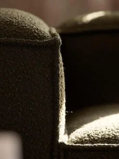 Módulo de esquina en tejido bouclé Lennon