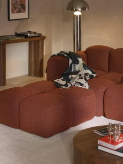 Módulo de esquina en tejido bouclé Tayla