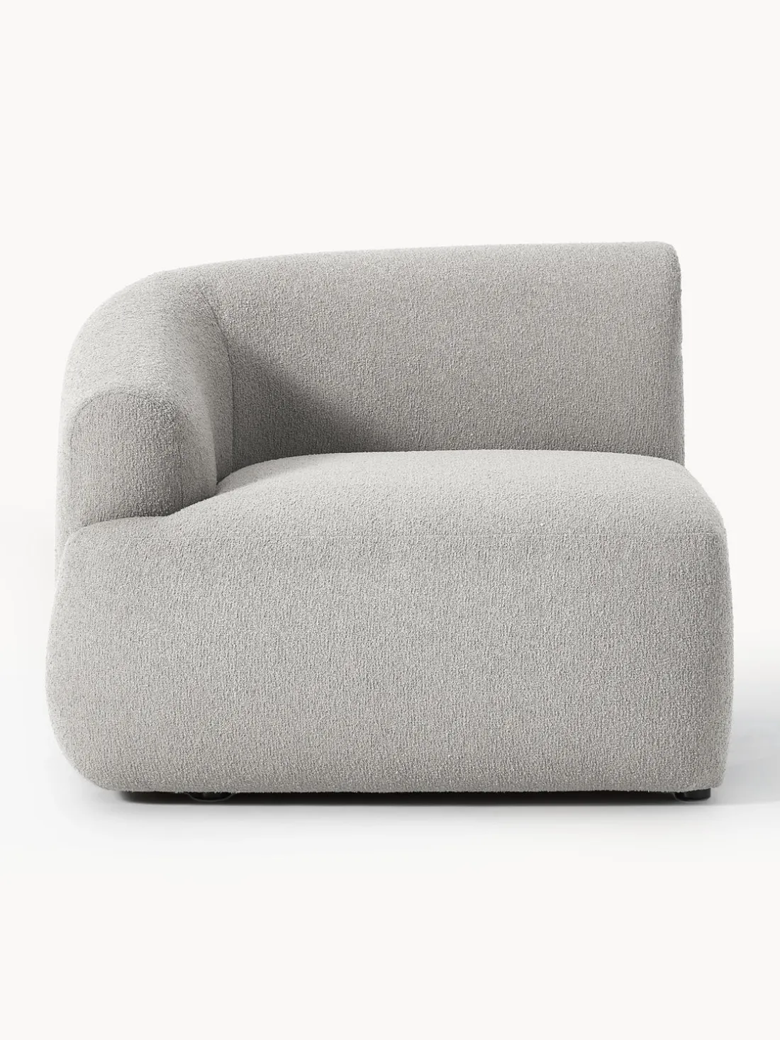 Módulo de esquina en tejido bouclé Sofia