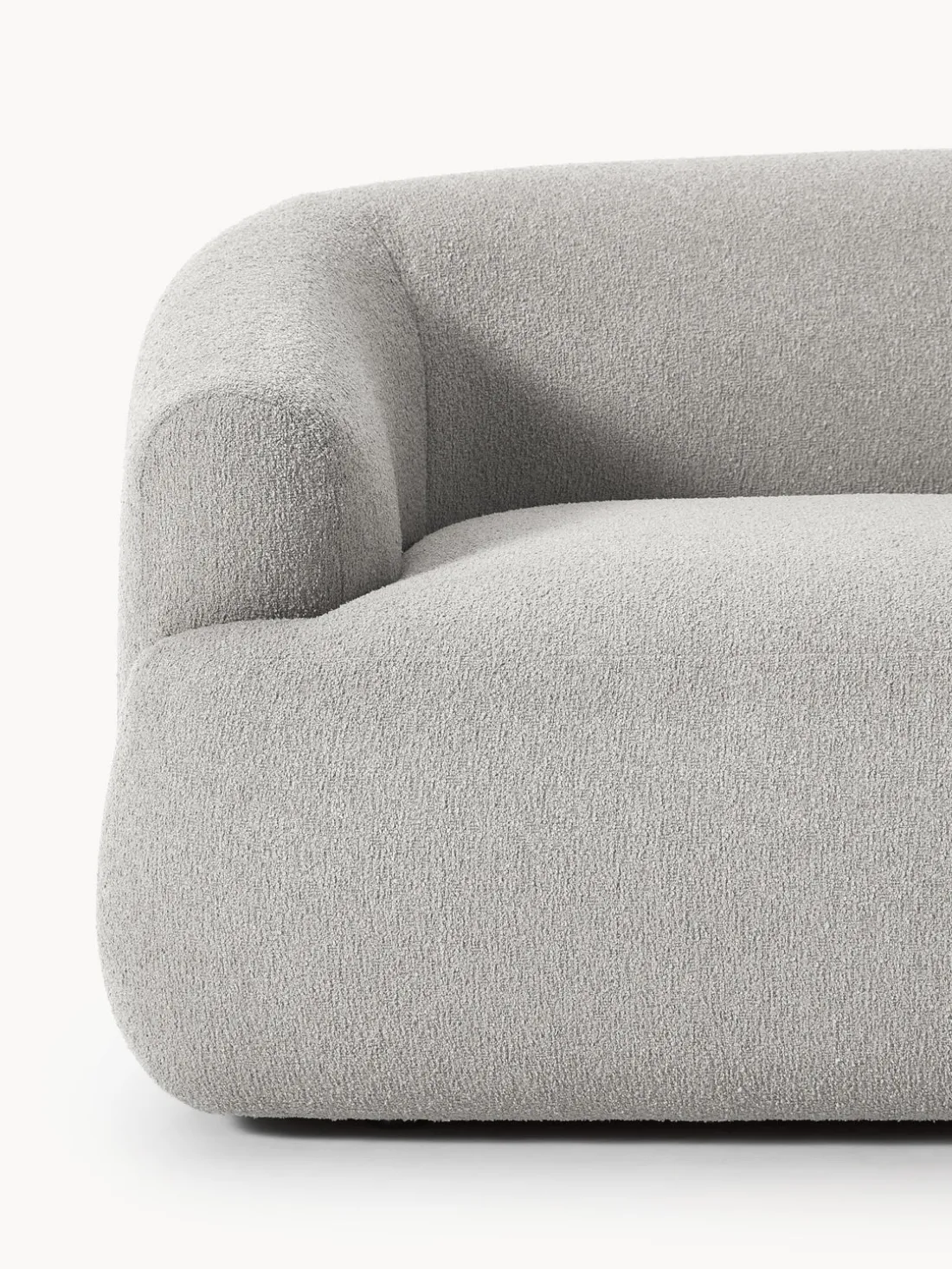 Módulo de esquina en tejido bouclé Sofia