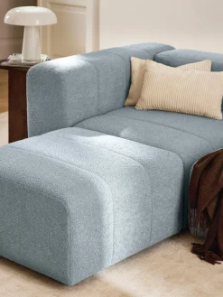 Módulo de esquina en tejido bouclé Lena