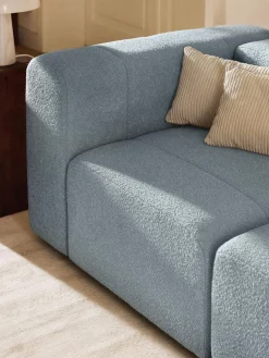 Módulo de esquina en tejido bouclé Lena